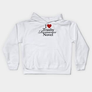 I Love Trashy Romance Novel Kids Hoodie